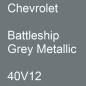 Preview: Chevrolet, Battleship Grey Metallic, 40V12.